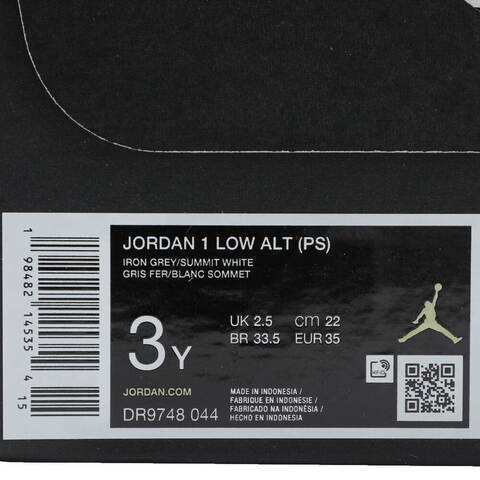NIKE耐克2025男小童JORDAN 1 LOW ALT (PS)乔丹DR9748-044