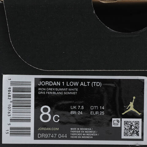 NIKE耐克2025男婴童JORDAN 1 LOW ALT (TD)乔丹DR9747-044