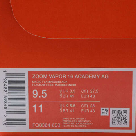 NIKE耐克2025男子ZOOM VAPOR 16 ACADEMY AG足球FQ8364-600