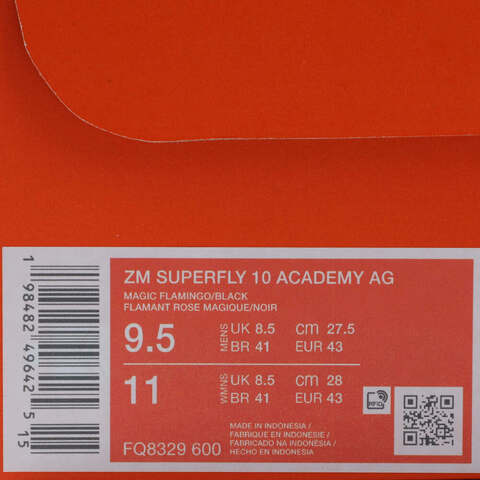 NIKE耐克2025男子ZM SUPERFLY 10 ACADEMY AG足球FQ8329-600