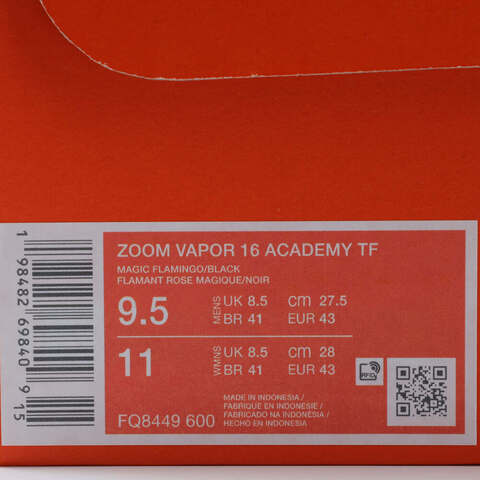 NIKE耐克2025男子ZOOM VAPOR 16 ACADEMY TF足球FQ8449-600