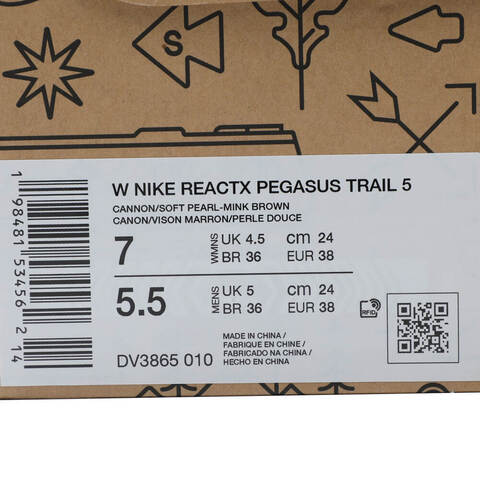 NIKE耐克2025女子W NIKE REACTX PEGASUS TRAIL 5跑步DV3865-010