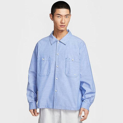 NIKE耐克2025男子AS M NL CHMBRAY PAINTERS SHIRT梭织长袖衬衫HV0883-411