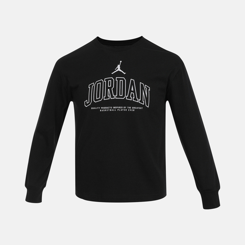 NIKE耐克2025男大童长袖T恤针织无领长TJD2342097GS-002