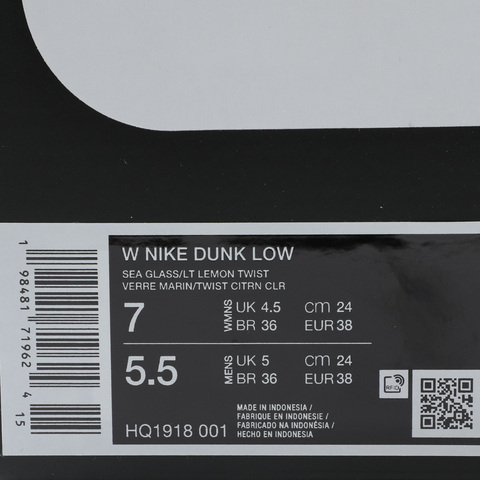 NIKE耐克2025女子W NIKE DUNK LOW休闲HQ1918-001