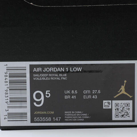 NIKE耐克2025男子AIR JORDAN 1 LOW乔丹553558-147