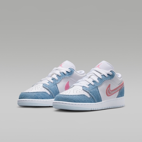 NIKE耐克2025女大童AIR JORDAN 1 LOW SE (GS)乔丹HQ2001-400