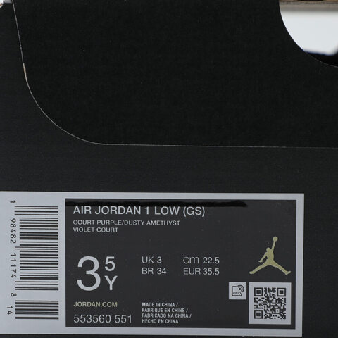 NIKE耐克2025男大童AIR JORDAN 1 LOW (GS)乔丹553560-551