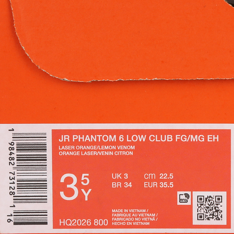 NIKE耐克2025大童JR PHANTOM 6 LOW CLUB FG/MG EH足球HQ2026-800
