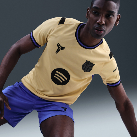 NIKE耐克2025男子FCB M NK DF JSY SS STAD AW针织无领短THJ4603-784