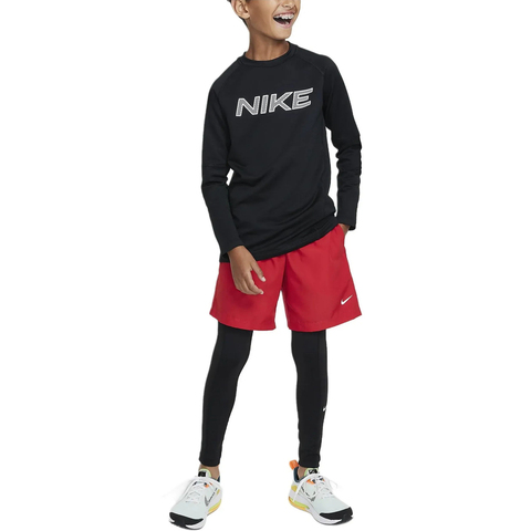 NIKE耐克2025男大童B NP DF LS CREW WARM针织无领长THF4362-010