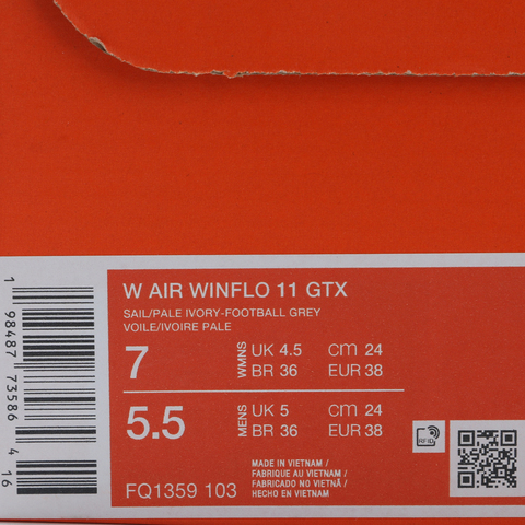 NIKE耐克2025女子W AIR WINFLO 11 GTX跑步FQ1359-103