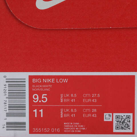 NIKE耐克2025男子BIG NIKE LOW休闲355152-016