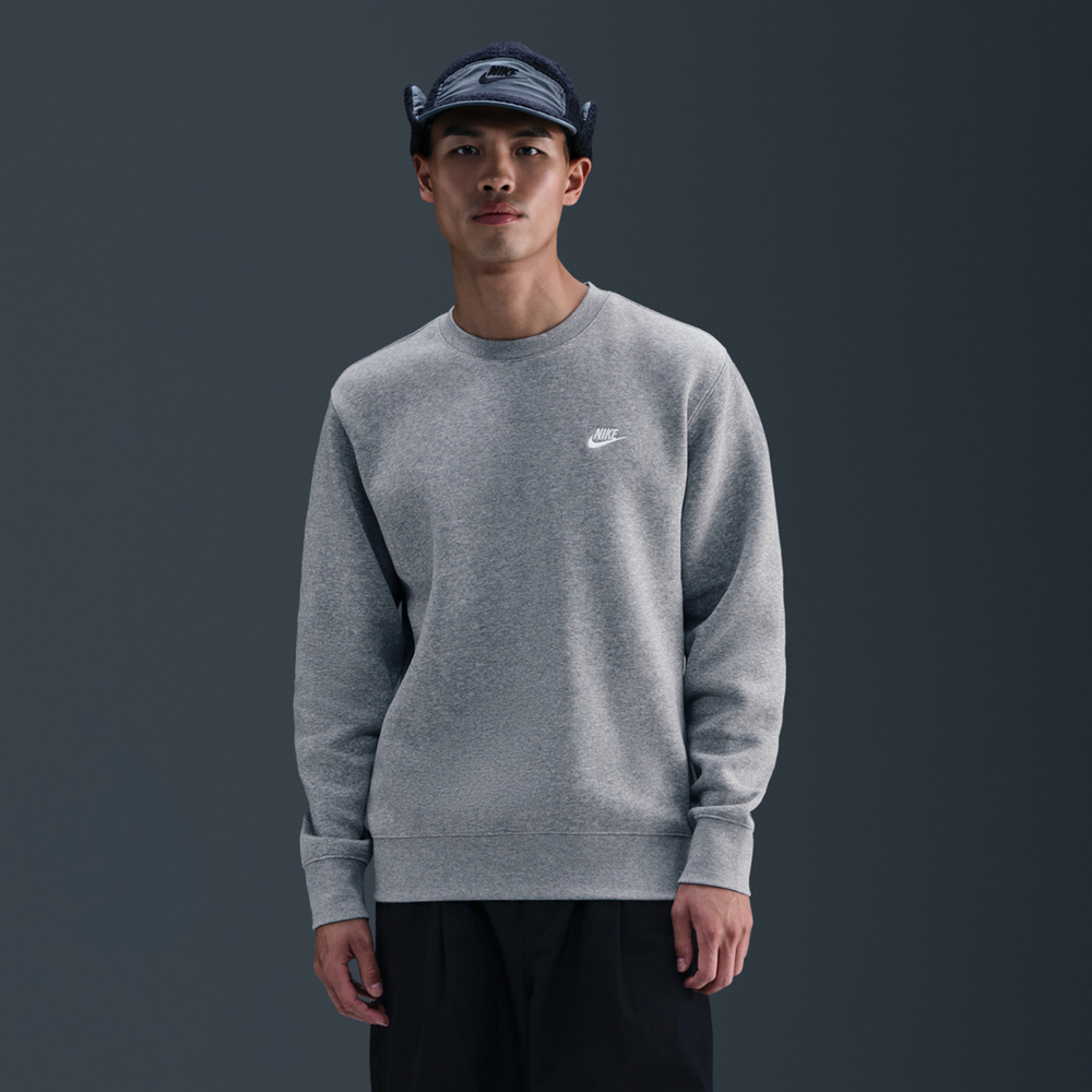 NIKE耐克2025男子AS M NK CLUB BB CREW针织无帽卫衣FN3887-063