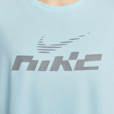 NIKE耐克2025男子AS M NK DF UV MILER FLASH SS针织无领短TIB4128-474
