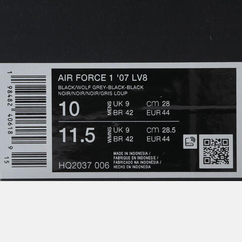 NIKE耐克2025男子AIR FORCE 1 '07 LV8休闲HQ2037-006