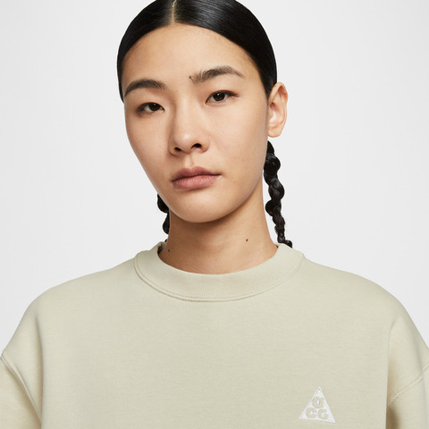 NIKE耐克2025女子AS W ACG TF TUFF FLEECE CRW针织无帽卫衣IH0716-229