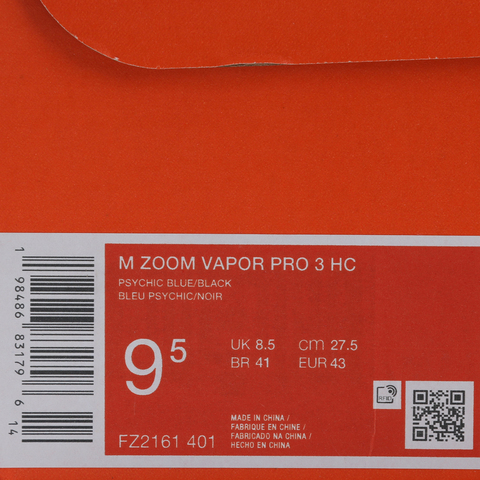 NIKE耐克2025男子M ZOOM VAPOR PRO 3 HC网球FZ2161-401