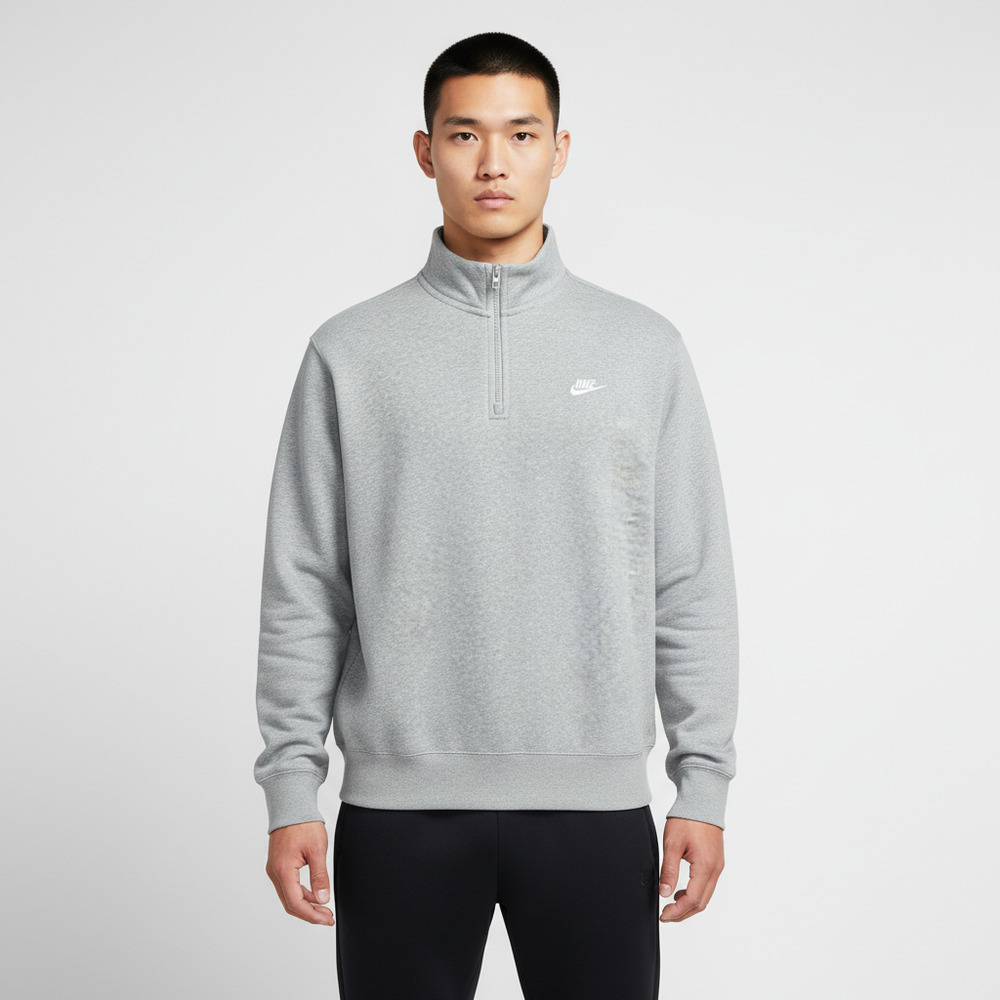 NIKE耐克2025男子AS M NK CLUB BB HZ TOP针织有领长TFN3865-063