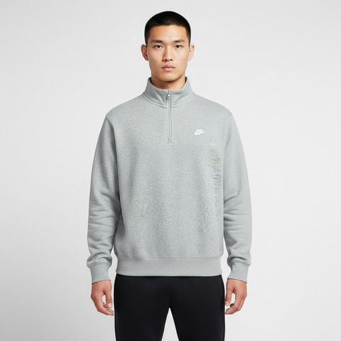 NIKE耐克2025男子AS M NK CLUB BB HZ TOP针织有领长TFN3865-063