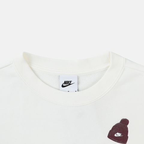 NIKE耐克2025女子AS W NSW GFX FLC CREW GCEL针织无帽卫衣IO7829-133