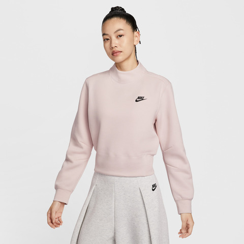 NIKE耐克2025女子AS W NSW TCH FLC CREW针织无帽卫衣HV2797-667