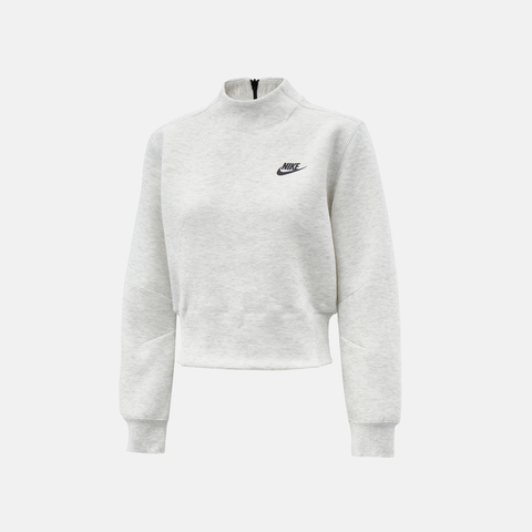 NIKE耐克2025女子AS W NSW TCH FLC CREW针织无帽卫衣HV2797-013