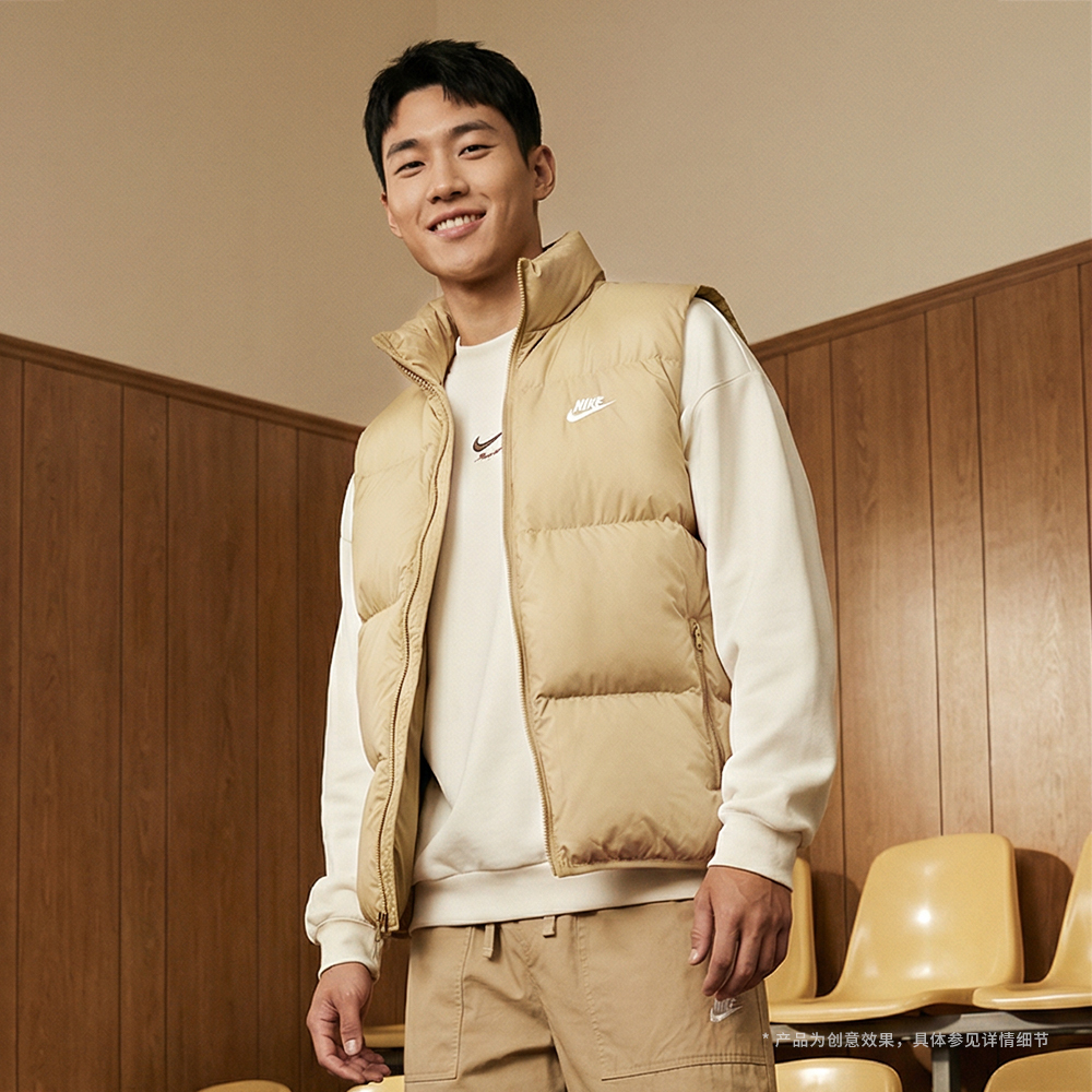 NIKE耐克2025男子AS M NK TF CLUB PUFFER VEST 65羽绒背心IB2978-297