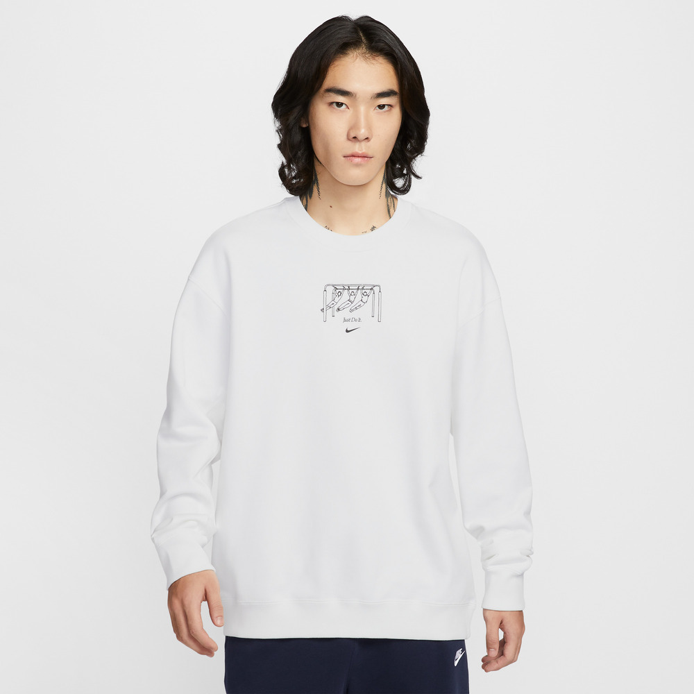 NIKE耐克2025男子AS M NSW GFX FLEECE FT GCEL针织无帽卫衣IO2731-100