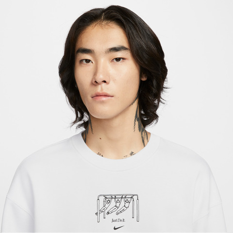 NIKE耐克2025男子AS M NSW GFX FLEECE FT GCEL针织无帽卫衣IO2731-100