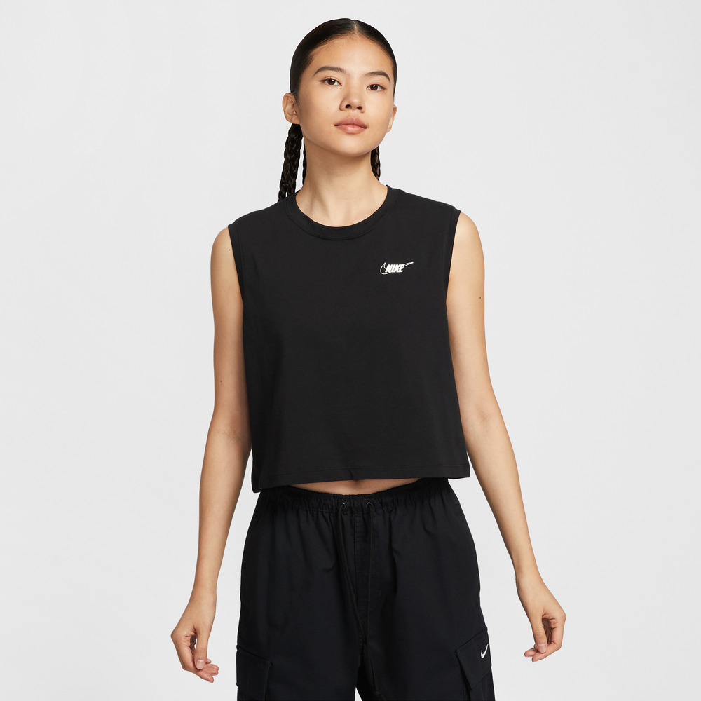 NIKE耐克2025女子AS W NSW CLUB CRP SL TEE HBR休闲背心HF9532-010