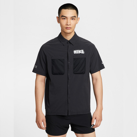 NIKE耐克2025男子AS M NK DF UV BTTN SHIRT SS OP针织有领短TIH4510-010