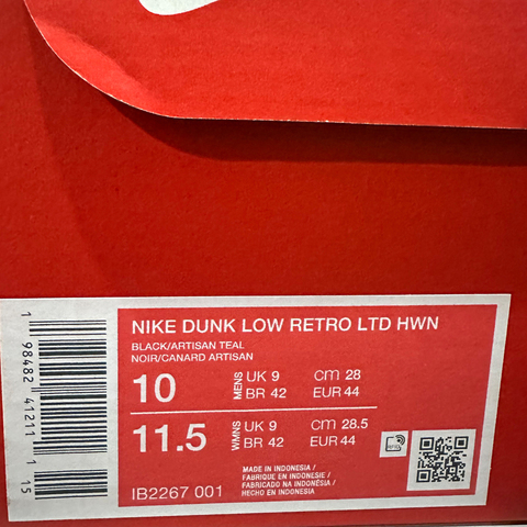 NIKE耐克2025男子NIKE DUNK LOW RETRO LTD HWN休闲IB2267-001