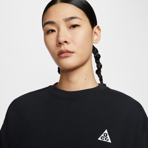 NIKE耐克2025女子AS W ACG TF TUFF FLEECE CRW针织无帽卫衣IH0716-010