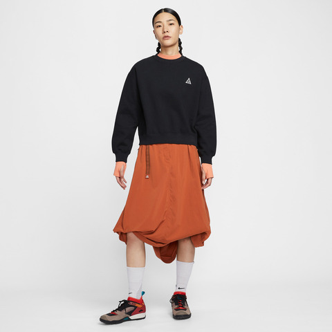 NIKE耐克2025女子AS W ACG TF TUFF FLEECE CRW针织无帽卫衣IH0716-010