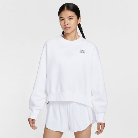 NIKE耐克2025女子AS W NKCT OS CREW HRTGE II GCE针织无帽卫衣IO0485-100