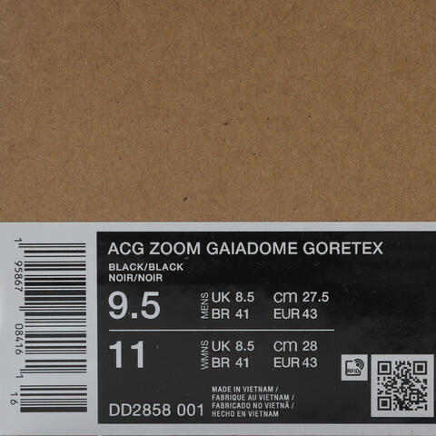 NIKE耐克2025男子ACG ZOOM GAIADOME GORE-TEX户外DD2858-001