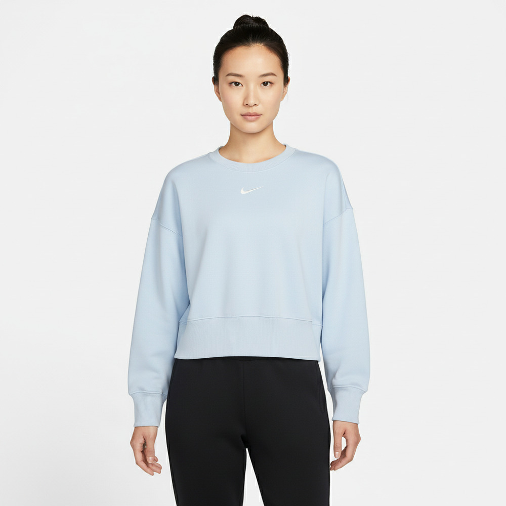 NIKE耐克2025女子AS W NSW PHNX FLC OOS CREW针织无帽卫衣DQ5762-442