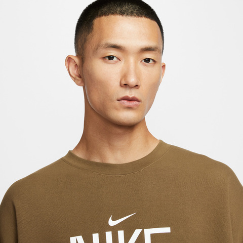 NIKE耐克2025男子AS M NK CLUB FT OS CREW GCEL针织无帽卫衣IM9355-235