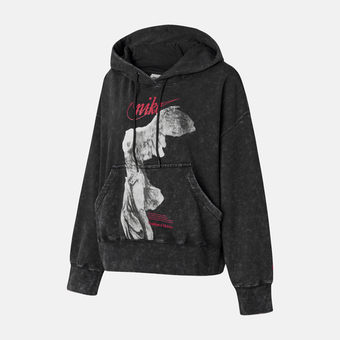 NIKE耐克2025女子AS W NSW GFX FLC OS PO HD GCEL针织连帽卫衣IO0489-010