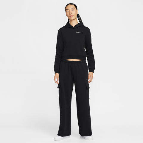 NIKE耐克2025女子AS W NSW PHNX FLC SHRUNKEN HOO针织连帽卫衣IM7495-010