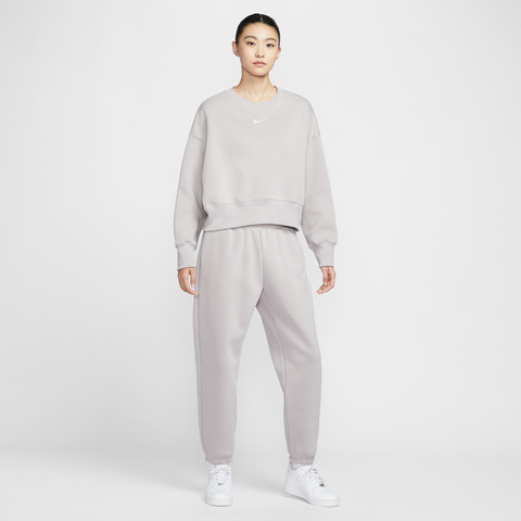 NIKE耐克2025女子AS W NSW PHNX FLC OOS CREW针织无帽卫衣DQ5762-009