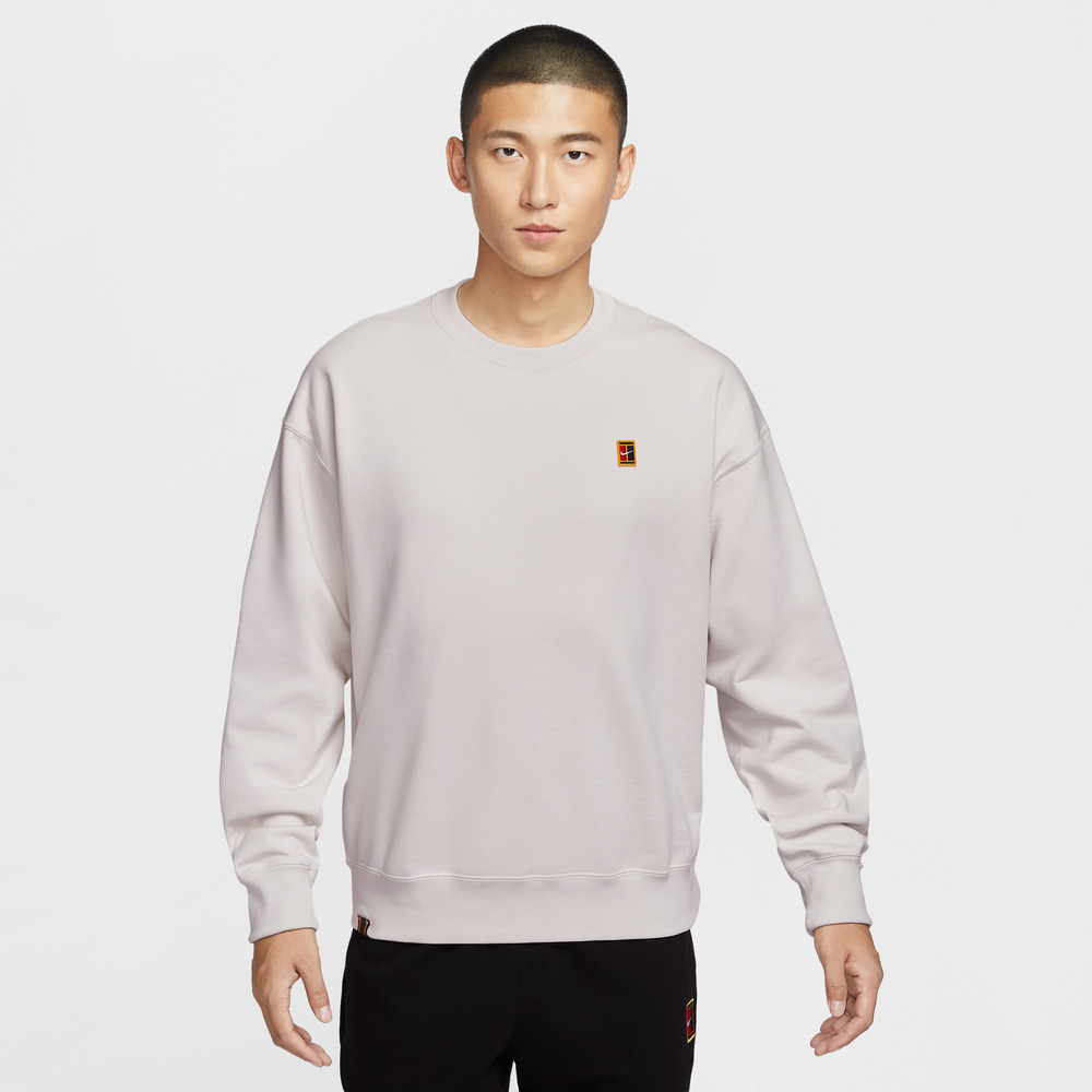 NIKE耐克2025男子AS M NK COURT FT CREW GCEL针织无帽卫衣IM9361-030