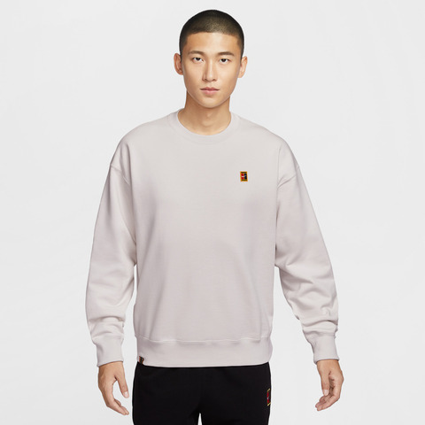 NIKE耐克2025男子AS M NK COURT FT CREW GCEL针织无帽卫衣IM9361-030