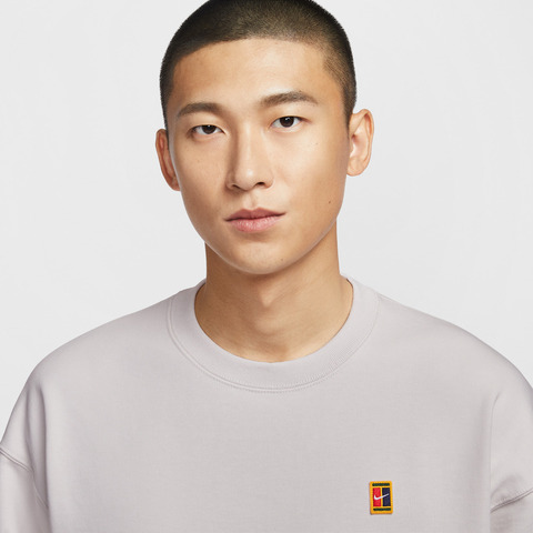 NIKE耐克2025男子AS M NK COURT FT CREW GCEL针织无帽卫衣IM9361-030