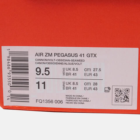 NIKE耐克2025男子AIR ZM PEGASUS 41 GTX跑步FQ1356-006