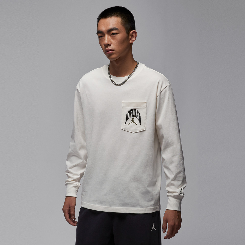 JordanJordan2025男子AS M J BRK RLT LS POCKET CREW针织无帽卫衣HV4568-133