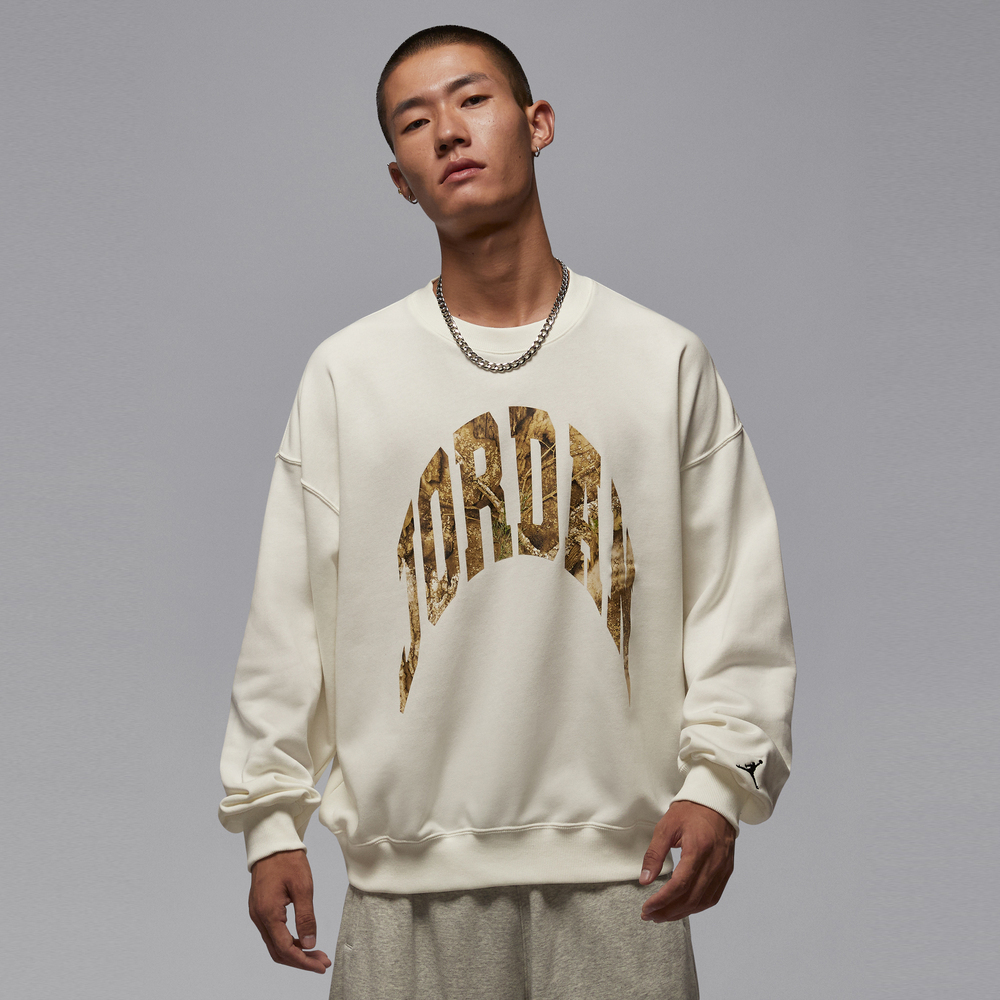 JordanJordan2025男子AS M J BRK RLT GFX CREW LB针织无帽卫衣IM6305-133