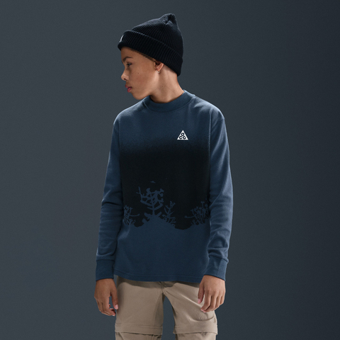 Nike KidsNike Kids2025大童K ACG LS WAFFLE TOP GX针织无领长THQ9593-437