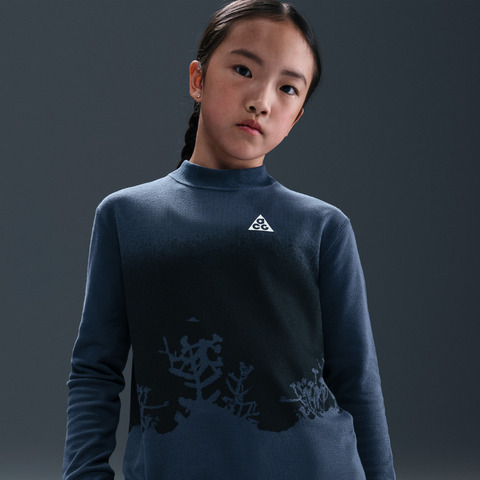 Nike KidsNike Kids2025大童K ACG LS WAFFLE TOP GX针织无领长THQ9593-437